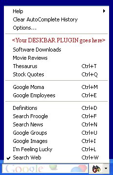 Google Deskbar API